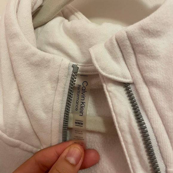 Calvin Klein Cream Performance Jacket - Picture 3 of 10